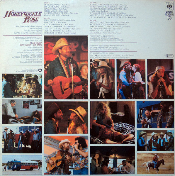 Willie Nelson & Family : Honeysuckle Rose (Music From The Original Soundtrack) (2xLP)