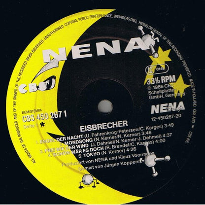 Nena : Eisbrecher (LP, Album)