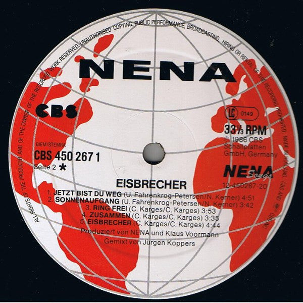 Nena : Eisbrecher (LP, Album)