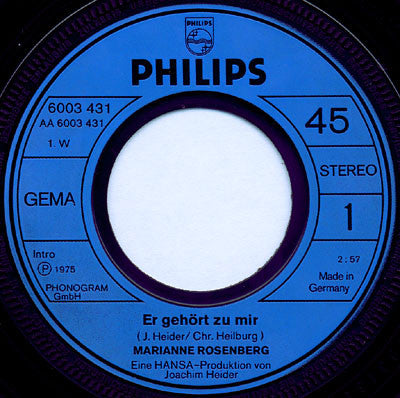 Marianne Rosenberg : Er Gehört Zu Mir (7", Single)