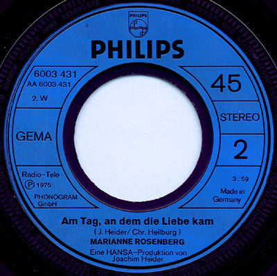 Marianne Rosenberg : Er Gehört Zu Mir (7", Single)
