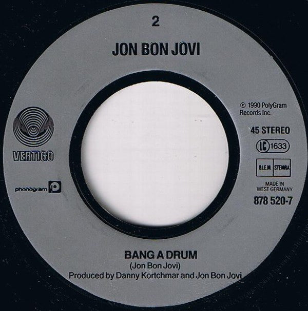 Jon Bon Jovi : Miracle (7", Single)
