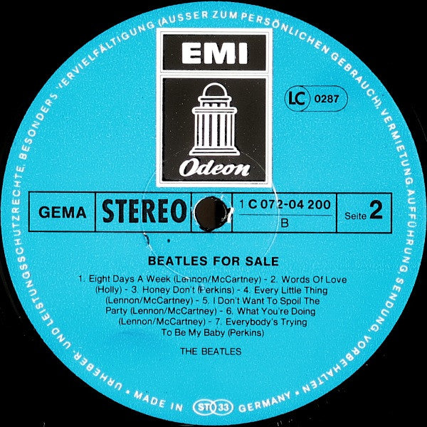 The Beatles : Beatles For Sale (LP, Album, RE)