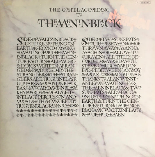 The Stranglers : The Gospel According To The Meninblack (LP, Album)