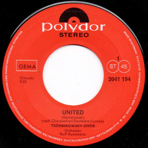 Tschaikowsky-Chor : United (Gemeinsam) (7", Single)