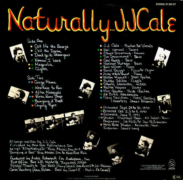J.J. Cale : Naturally (LP, Album, RE)