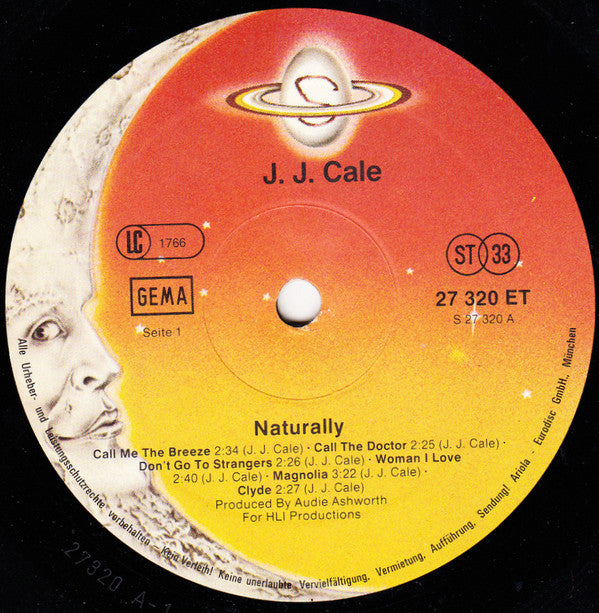 J.J. Cale : Naturally (LP, Album, RE)