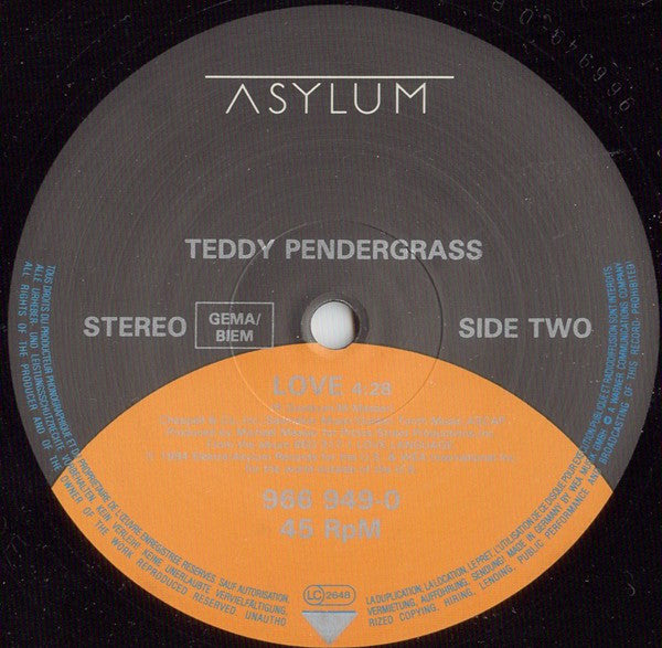 Teddy Pendergrass : Hold Me (12")