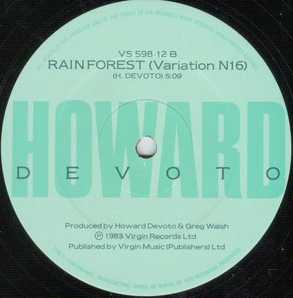 Howard Devoto : Rainy Season (12", Single)