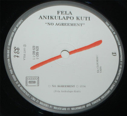 Fela Aníkúlápó Kuti* And Afrika 70* : No Agreement (LP, Album, RE, Gat)