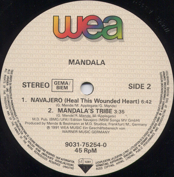 Mandala (3) : Navajero's Totem Dance (12", Maxi)