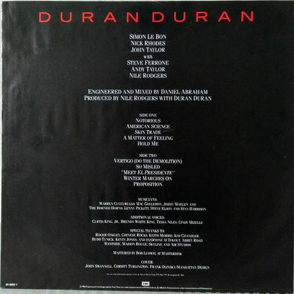 Duran Duran : Notorious (LP, Album)