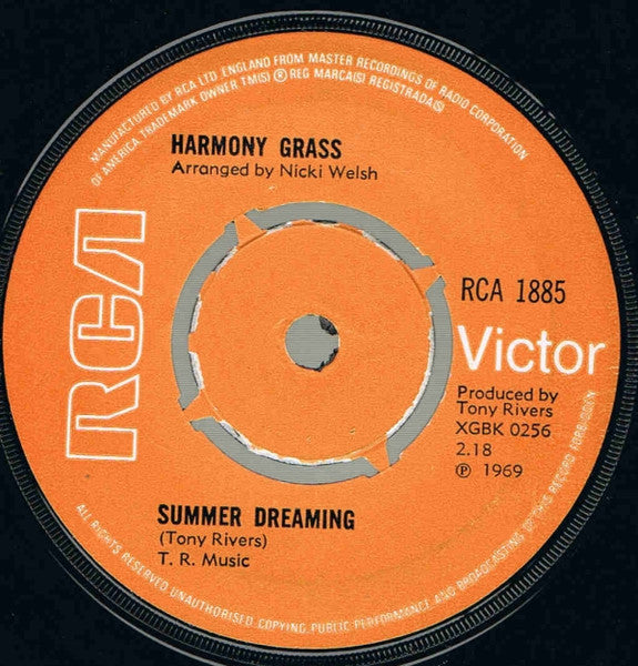 Harmony Grass : I Remember (7", Single, Pus)