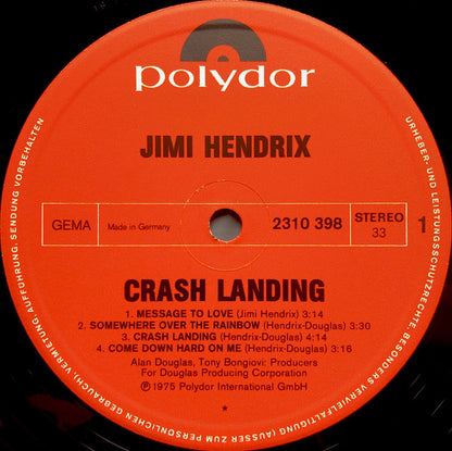 Jimi Hendrix : Crash Landing (LP, Album)