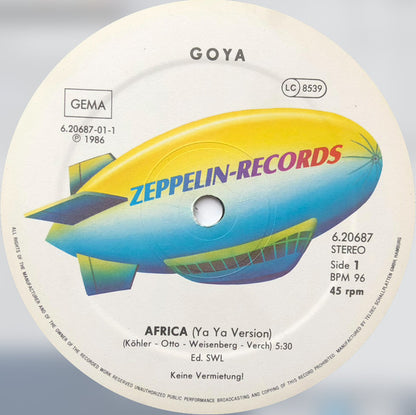 Goya (2) : Africa (12", Maxi)