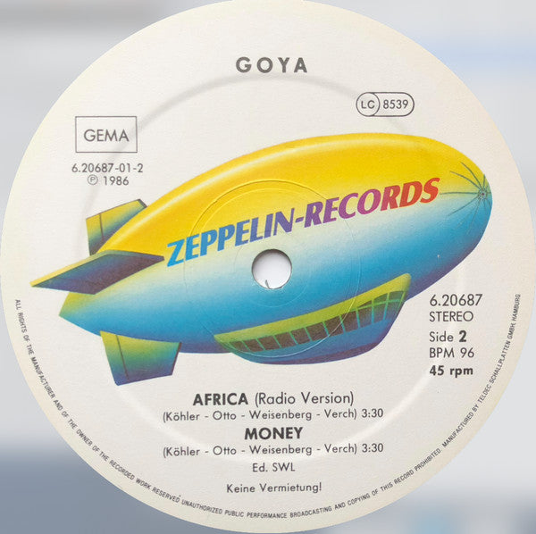 Goya (2) : Africa (12", Maxi)