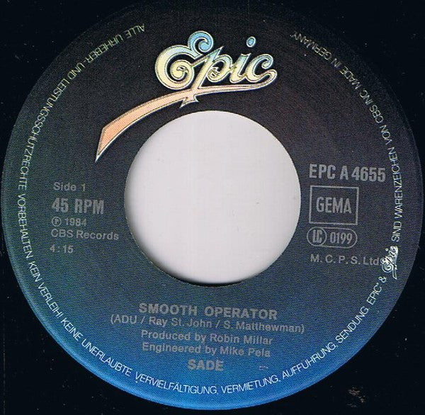 Sade : Smooth Operator (7", Single)