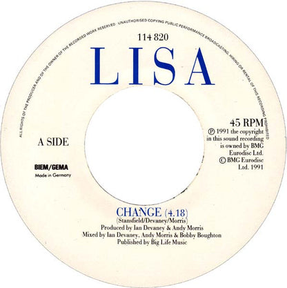 Lisa Stansfield : Change (7", Single)