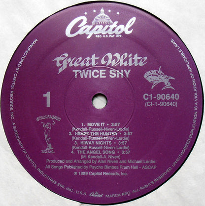 Great White : ... Twice Shy (LP, Album)