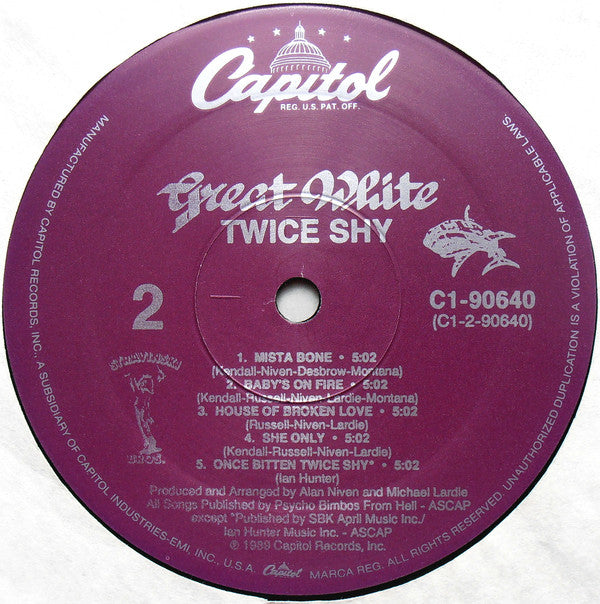 Great White : ... Twice Shy (LP, Album)