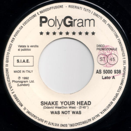 Was Not Was* / Faith No More : Shake Your Head / A Small Victory (7", Promo)