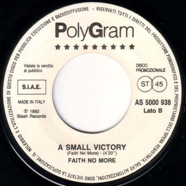 Was Not Was* / Faith No More : Shake Your Head / A Small Victory (7", Promo)