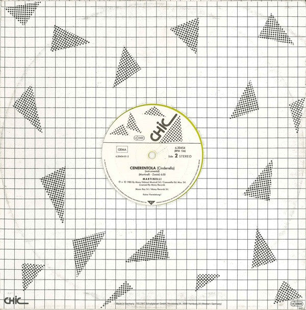 Martinelli : Cenerentola (Cinderella) (12", Maxi, Yel)