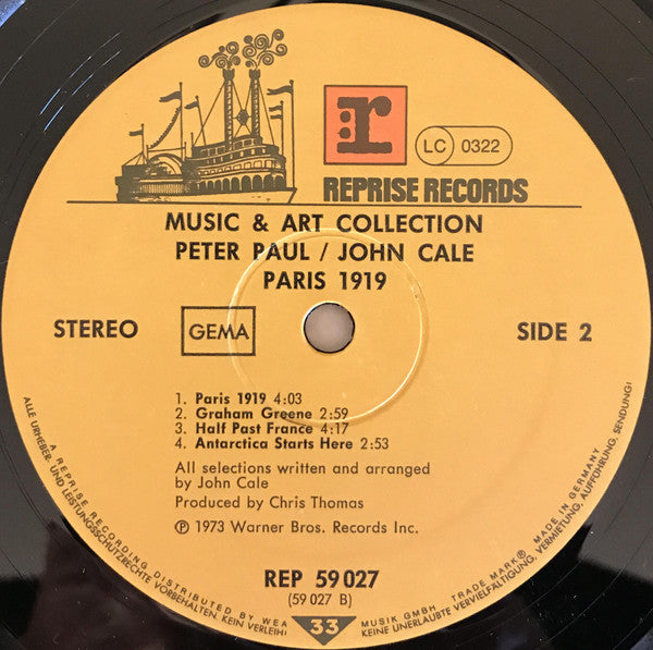 John Cale : Paris 1919 - Music & Art Collection (LP, Album, RE, Gat)