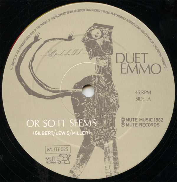 Duet Emmo : Or So It Seems (12", Single)