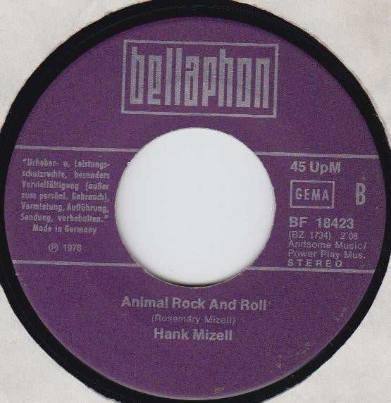 Hank Mizell : Jungle Rock (7", Single)