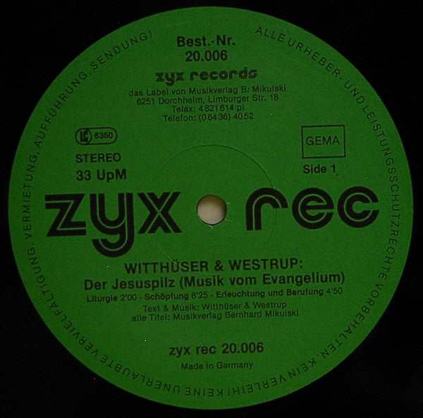 Witthüser & Westrupp : Trips Und Träume - Der Jesuspilz - Bauer Plath (3xLP, Album, RE + Box, Comp)