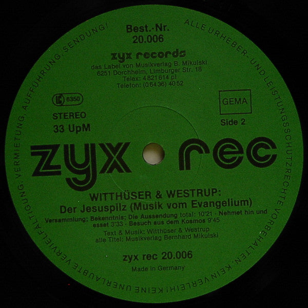 Witthüser & Westrupp : Trips Und Träume - Der Jesuspilz - Bauer Plath (3xLP, Album, RE + Box, Comp)