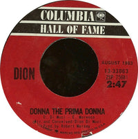 Dion (3) : Ruby Baby / Donna The Prima Donna (7", Single, Styrene, Ter)