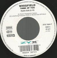 Whigfield : Think Of You (7", Single)