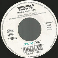 Whigfield : Think Of You (7", Single)