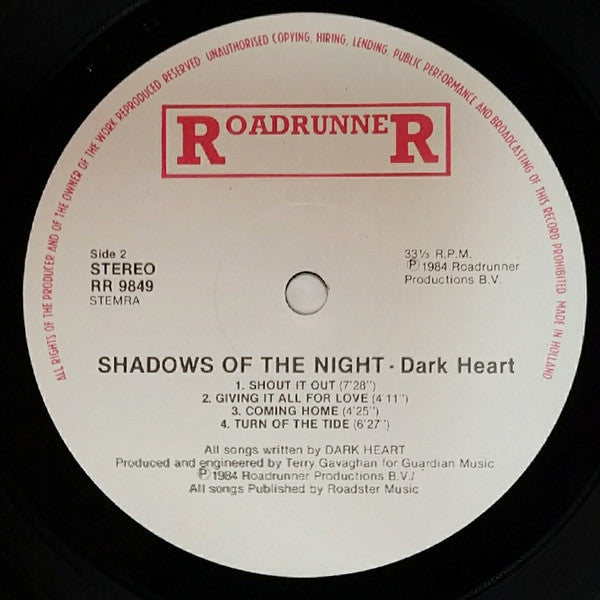 Dark Heart (2) : Shadows Of The Night (LP, Album)