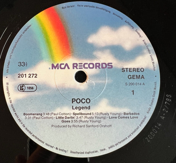 Poco (3) : Legend (LP, Album, RE)