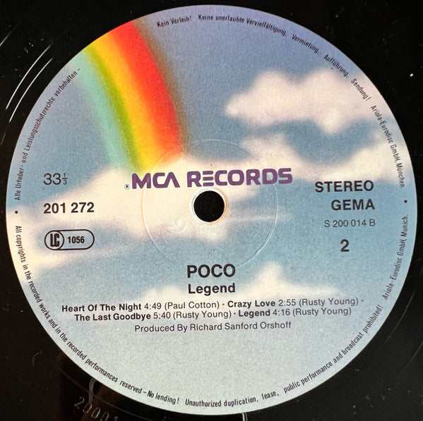 Poco (3) : Legend (LP, Album, RE)