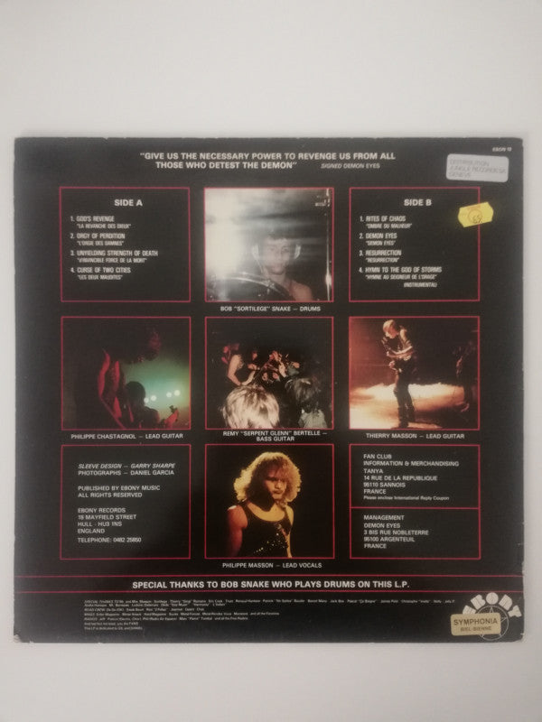 Demon Eyes : Rites Of Chaos (LP, Album)