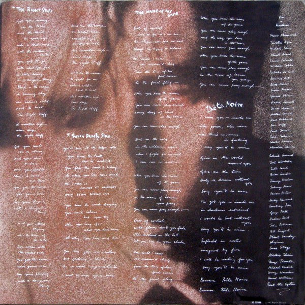 Bryan Ferry : Bête Noire (LP, Album)