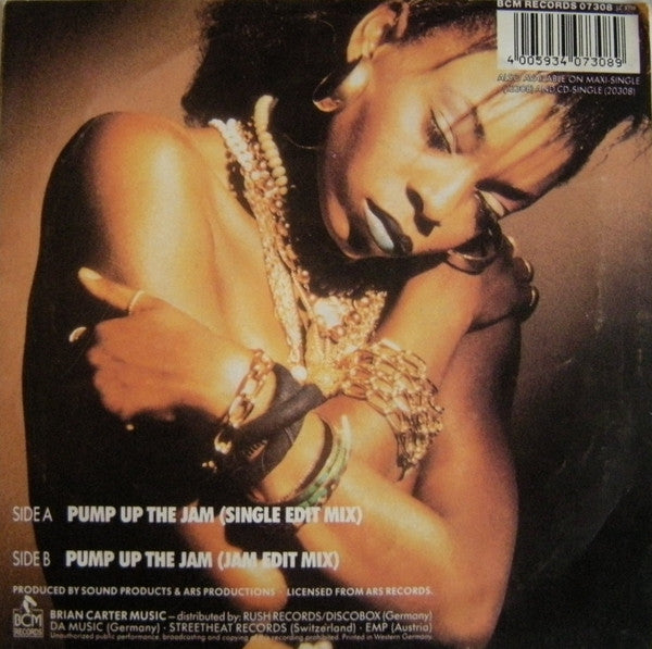 Technotronic Featuring Felly : Pump Up The Jam (7", Single)