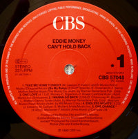 Eddie Money : Can't Hold Back (LP, Album)