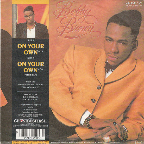 Bobby Brown : On Our Own (7", Single, Lar)