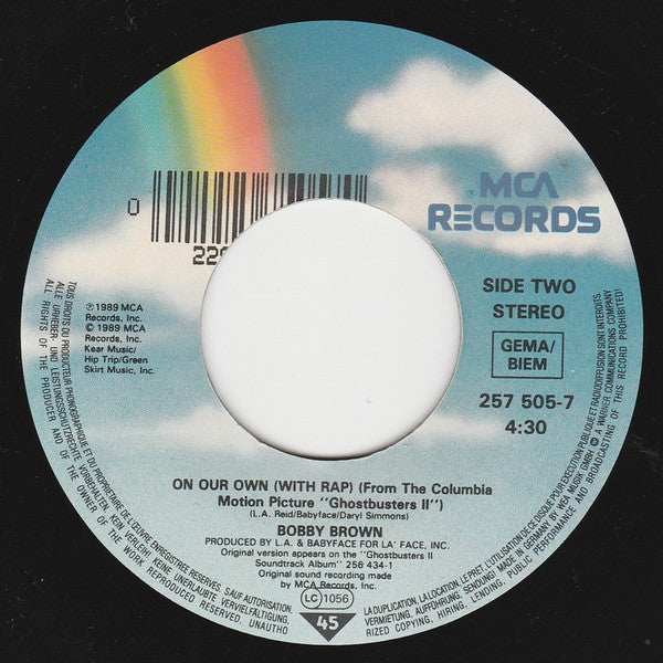 Bobby Brown : On Our Own (7", Single, Lar)
