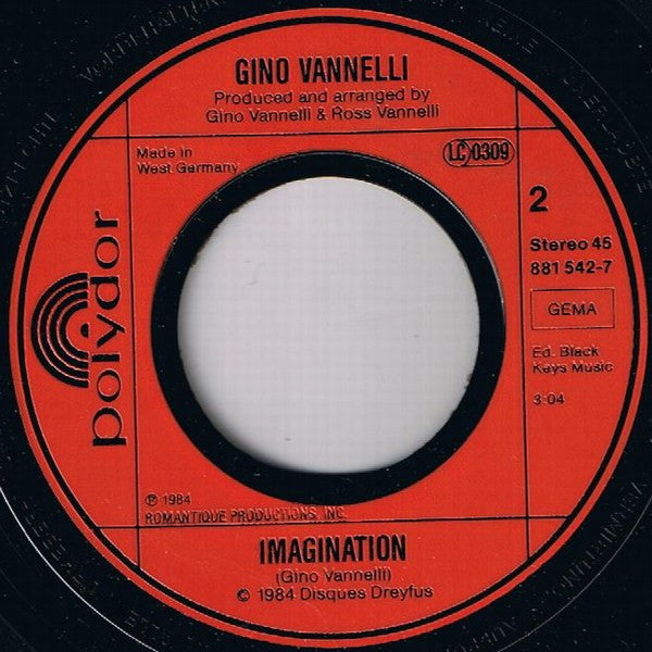 Gino Vannelli : Black Cars (7", Single)