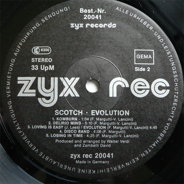 Scotch : Evolution (LP, Album)
