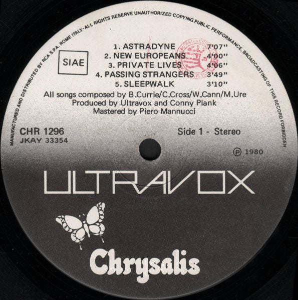 Ultravox : Vienna (LP, Album)