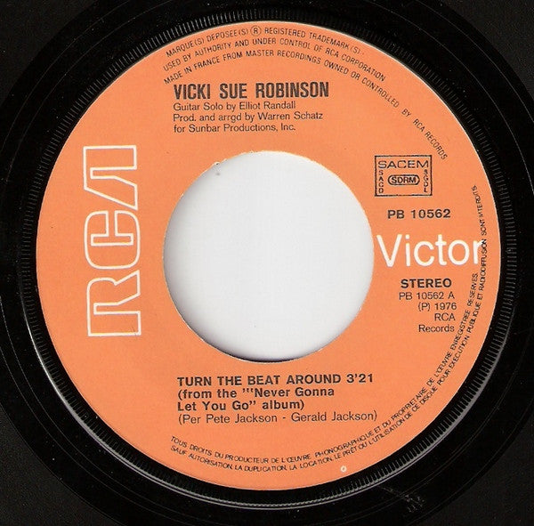 Vicki Sue Robinson : Turn The Beat Around (7", Single)