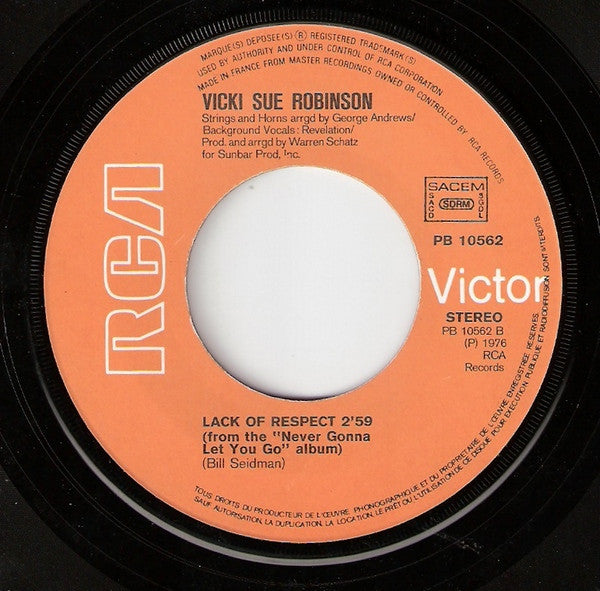 Vicki Sue Robinson : Turn The Beat Around (7", Single)