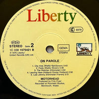 Motörhead : On Parole (LP, Album, RE)